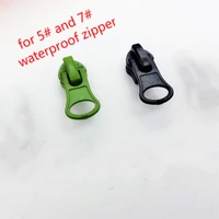 50 pcslot metal waterproof zipper slider puller for continuous zippers tape sewing accessories wholesale