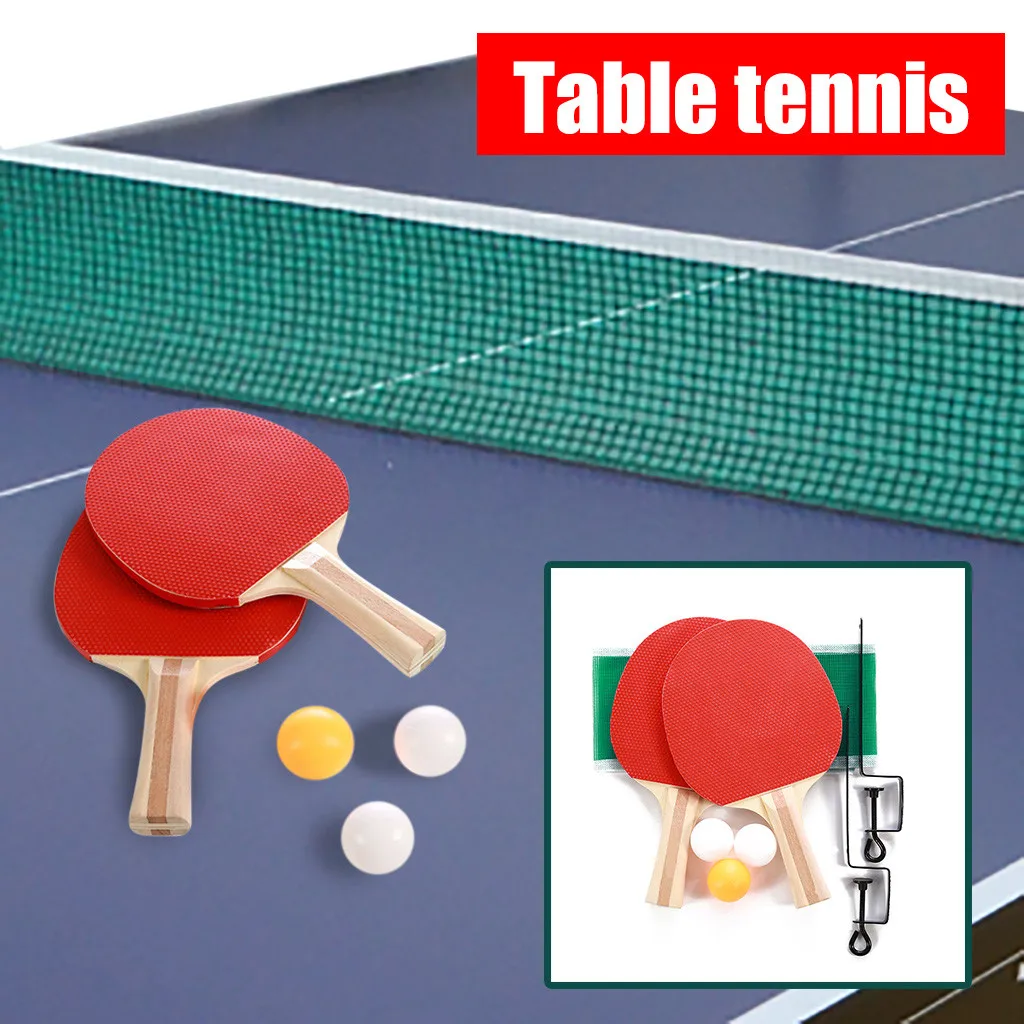 

Table Tennis Suit Indoor Games Sport Portable Table Tennis Net Bracket Ping-Pong Paddles Set