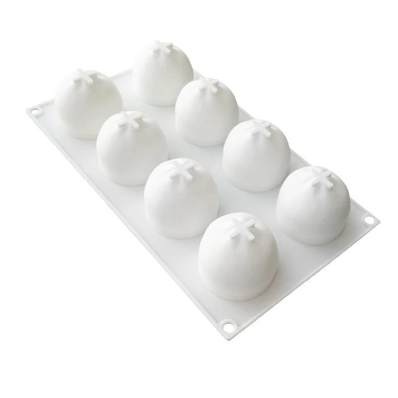 Оранжевая силиконовая форма для выпечки шоколадных конфет пудинга мороженого