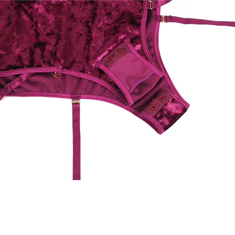 Комбинезон Comeonlover Женский на бретелях-спагетти бархатный облегающий боди