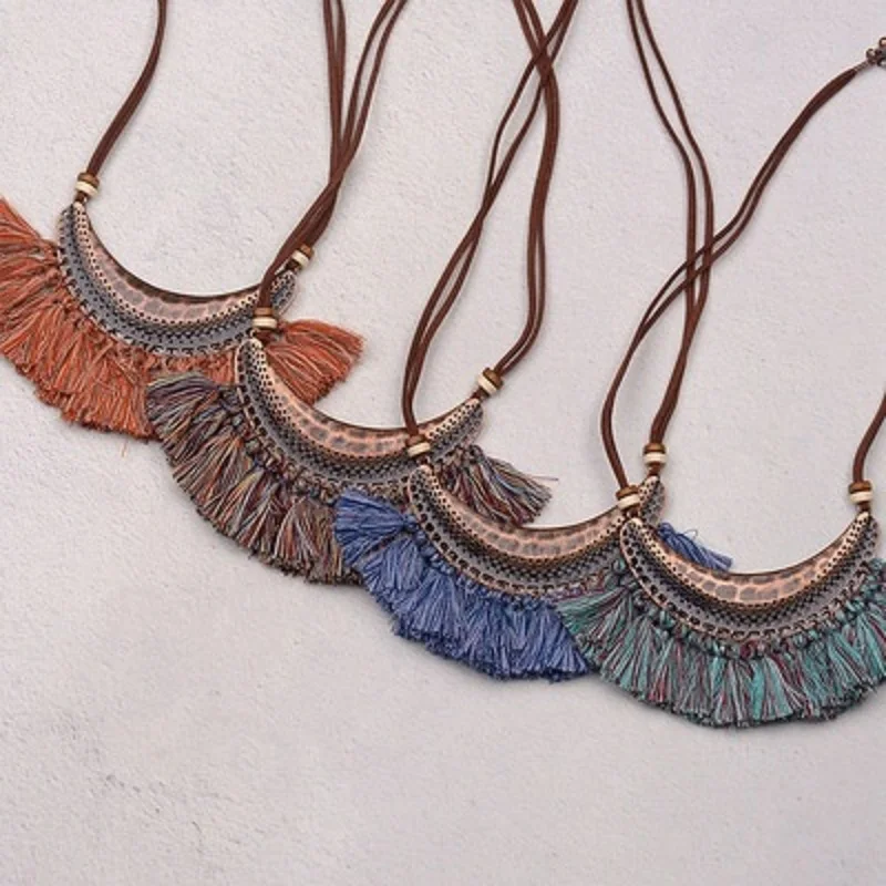 Найти меня новый модный ткацкий станок длинный воротник с кисточками колье чокер