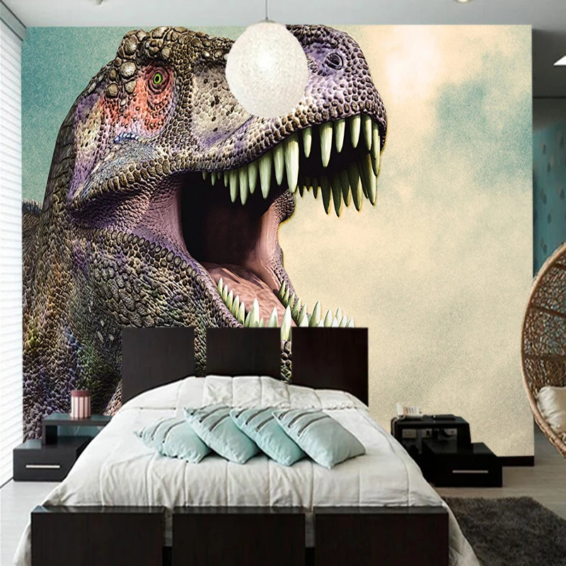 

Customized papel de parede infantil,Dinosaurs Animals murals for living room bedroom sofa background decorative waterproof paper