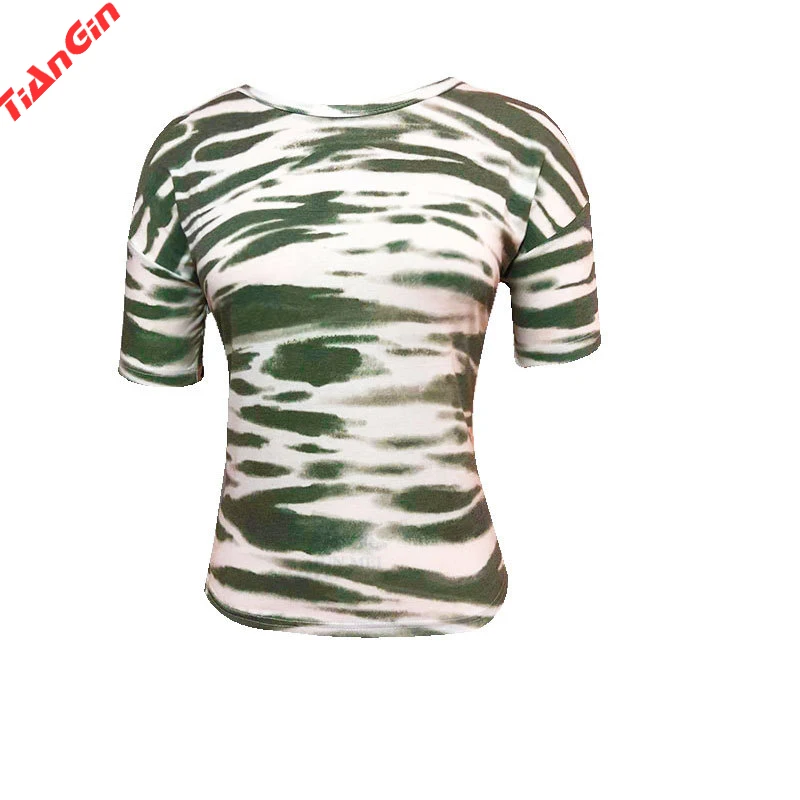 

Slim Casual Short Round Neck Pullovers Women Sleeve Summer T-Shirts