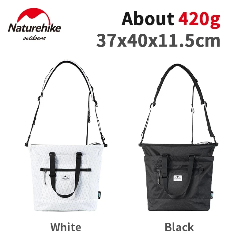 Naturehike X-PAC Outdoor Leisure Satchel Large-Capacity Fashion Travel Handbag Portable Carrying Bag Ultralight Shoulder Bag
