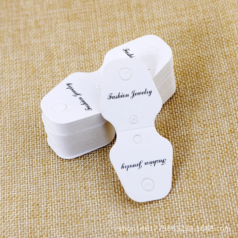 100 шт./лот кошка прямоугольные серьги бумажный пакет OPP дисплей ювелирные изделия