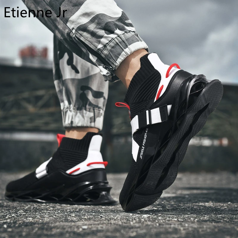 

Etienne Jr Men Spring Blade Sneakers Sweat-Absorbant Sports Shoes Breathable Casual Shoes Fitness Running Shoes
