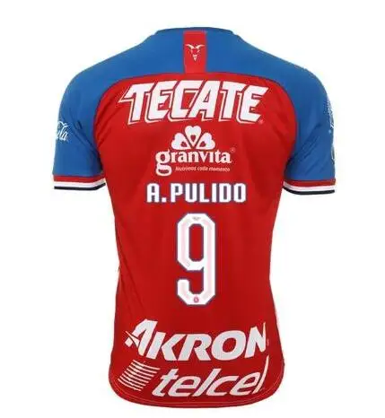 Chivas Regal Guadalajara, alta calidad camiseta de Casa mеxico Club Chivas Regal Guadalajara 19 20 Allen Pledo