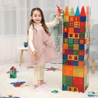 kids magnetic building blocks construction toys for children color magnetic chip manual diy building magnet brickstoys playma