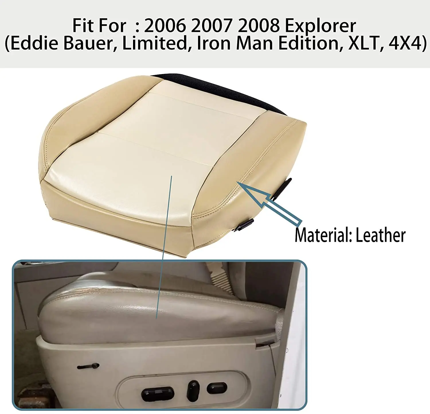 Чехол для водительского сиденья кожаный 2006 2007 2008 Ford Explorer Limited Eddie Bauer | Автомобили и
