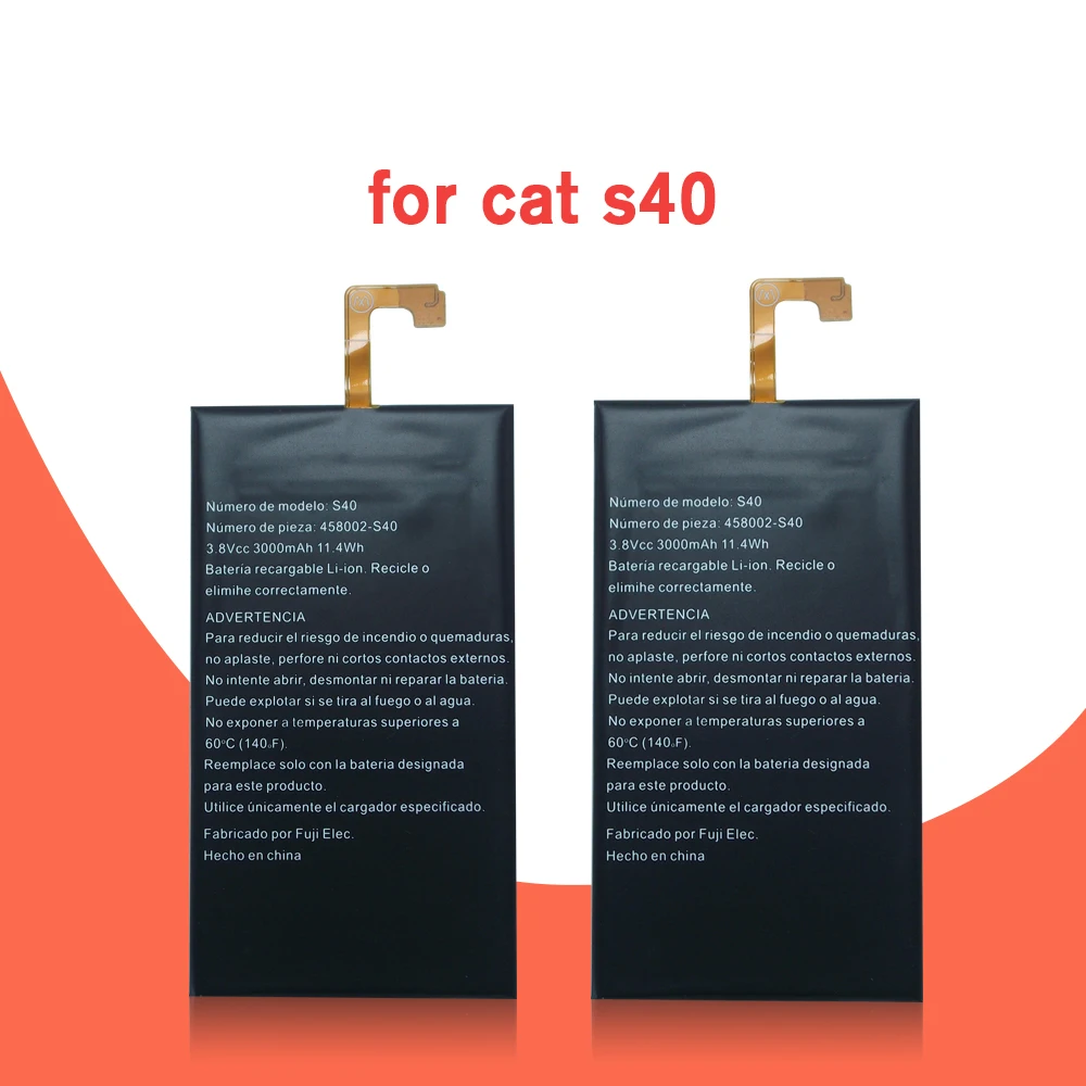 100% оригинальный сменный аккумулятор Ач для CAT S40 458002-S40 | Мобильные телефоны и