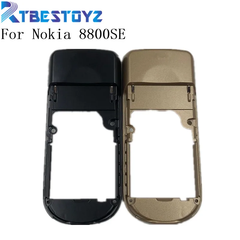 RTBESTOYZ для Nokia 8800SE черный золотой корпус средняя Рамка Замена 8800 Sirocco|Корпусы и