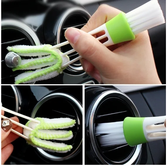 Мини пылесос воздушная щётка для вентиляционных штор кисточка пыли и грязи щетка