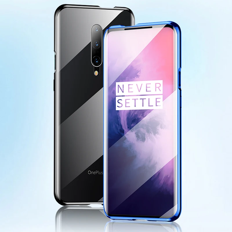 GKK роскошный Магнитный адсорбционный чехол для Oneplus 7 7T Pro 360 полная защита