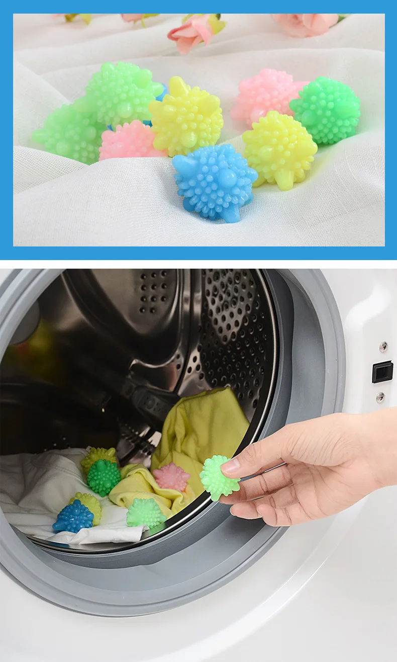 

5/8/12pcs Laundry machine clean reusable laundry ball anti winding magic decontamination washing artifact wash carpat