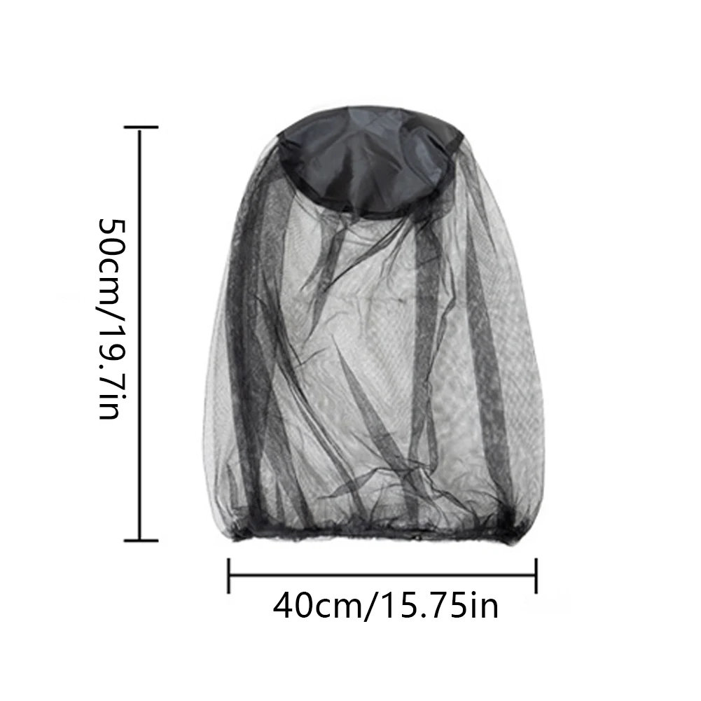 

4PCS Outdoor Fishing Cap Anti Mosquito Insect Hat Fishing Hat Face Neck Protective Anti-Bug Net For Fishing Camping Black S/M