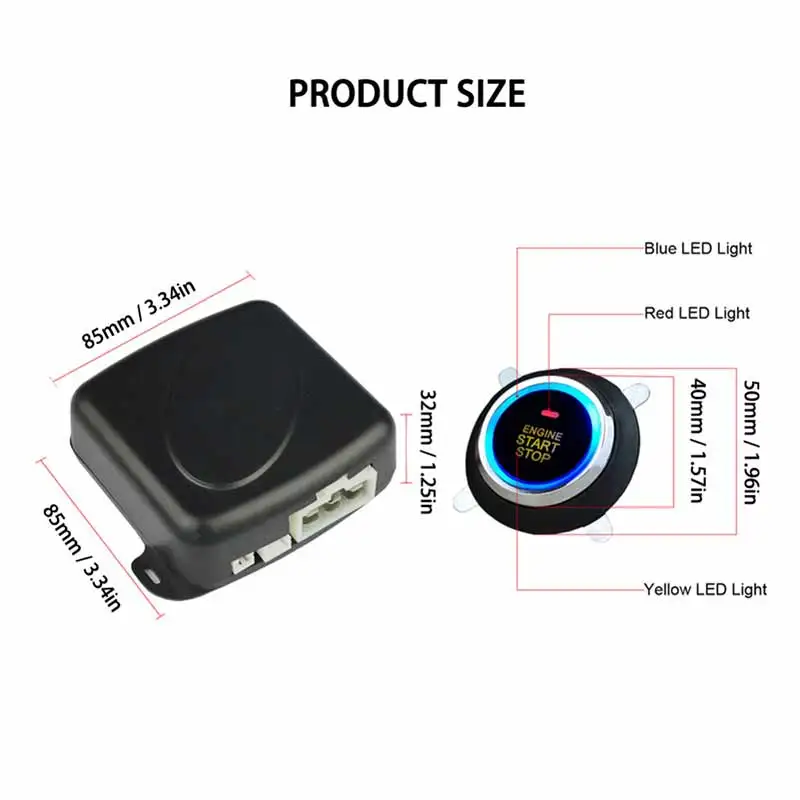 Автомобильная сигнализация 12 В кнопка запуска и остановки двигателя RFID-система