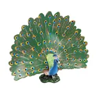 Экшн-фигурки павлина, модель, имитация, украшение для дома и офиса, игрушки для детей, подарки на день рождения, Коллекционная модель