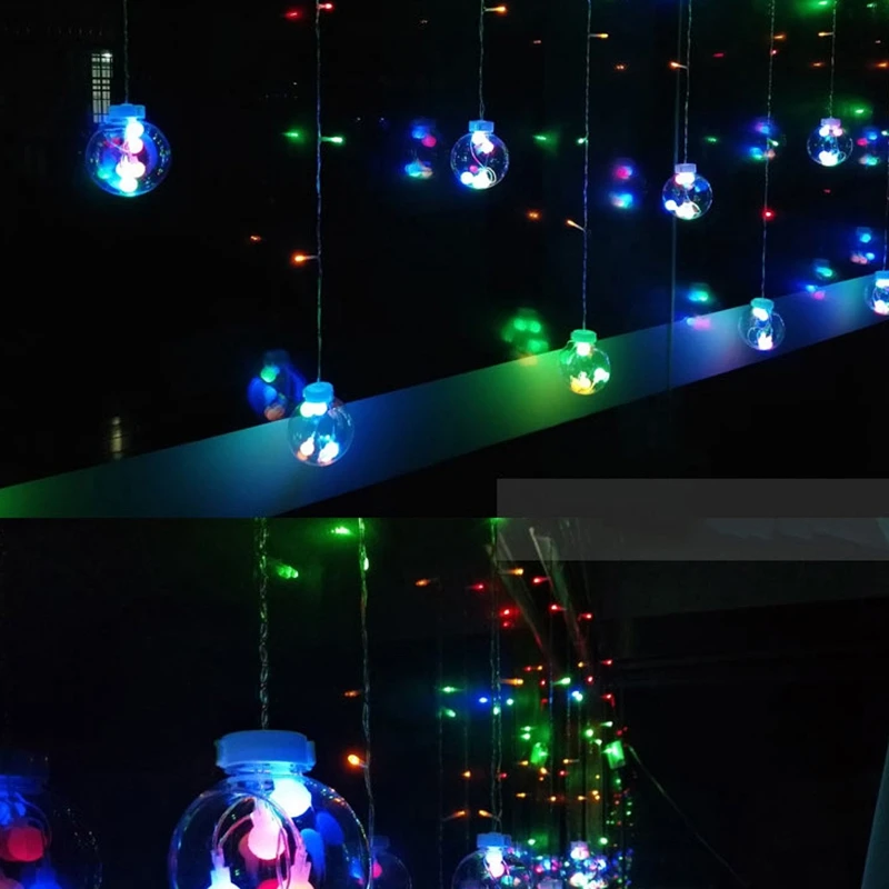 

Led Wishing Light Led Ball Light String Wishing Ball Light String Indoor and Outdoor Rainproof Lights (UK Plug)