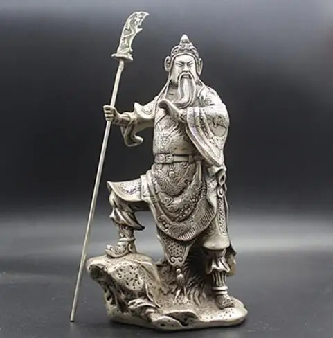 

Старая искусственная резьба Богатство Бог Гуань Юй