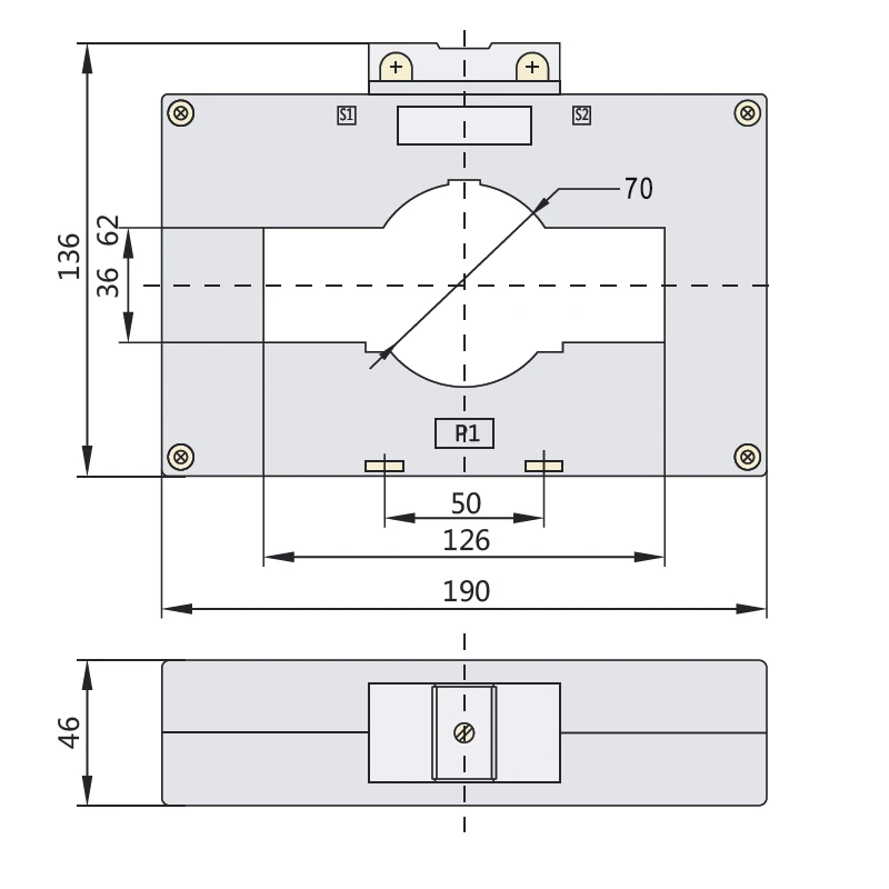 MSQ 120 трансформатор тока большой емкости 1000a 1500a 2000a 2500a 3000a 4000a 5000a измерительный CT