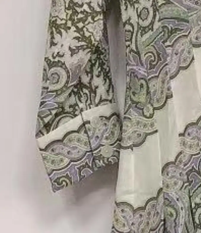 

Women Dress 2021 Spring and Summer New Style Ladies Splicing V-neck Printing Long Dress