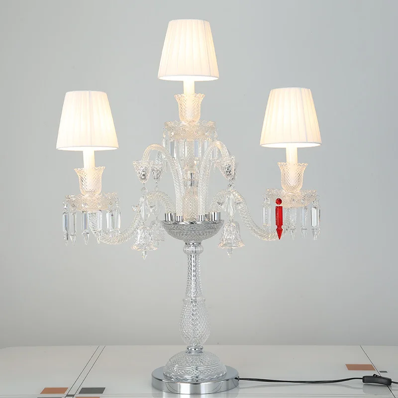 

European Lustre Crystal Led Table Lamp Glass Led Table Lights Bedroom Bedside Lamps Shop Bar Decor Table Desk Light Luminaire
