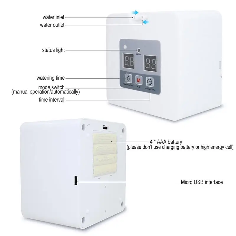 Набор для самополива с таймером на 30 дней и зарядкой от USB|Наборы полива| |