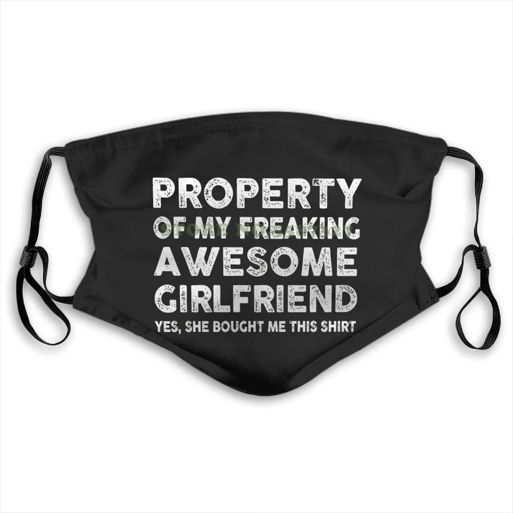 

Property Of My Awesome Girlfriend For Men Women Face Masks