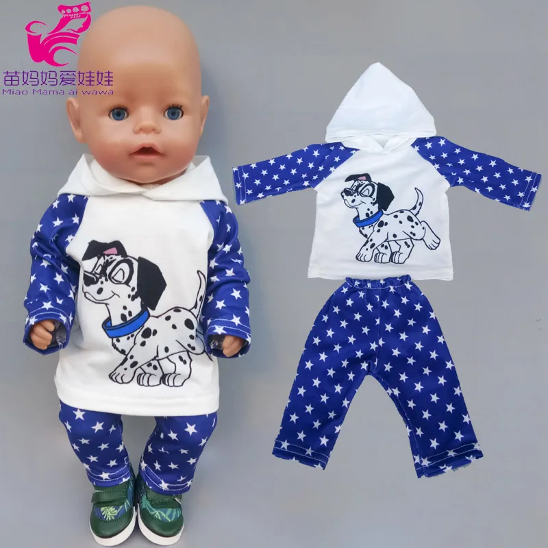 

Детская куртка, свитер с капюшоном, подходит для девочек 18 дюймов, комплект одежды для куклы, лучший подарок на день рождения для детей