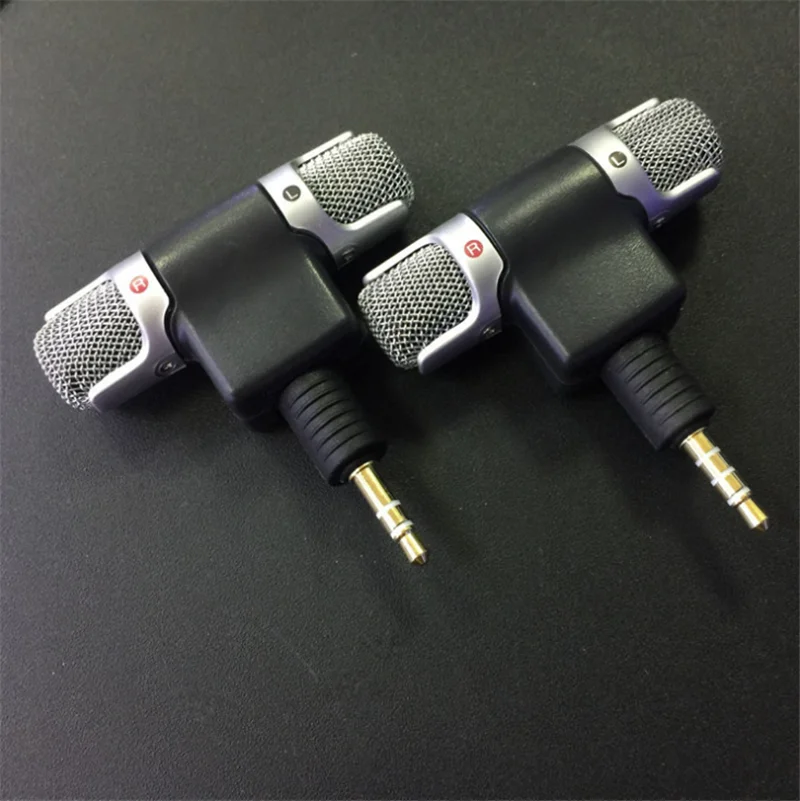 

Mini 3.5mm Jack Microphone Stereo Mic For Recording Mobile Phone Studio Interview Microphone For smartphone For iPhone Android