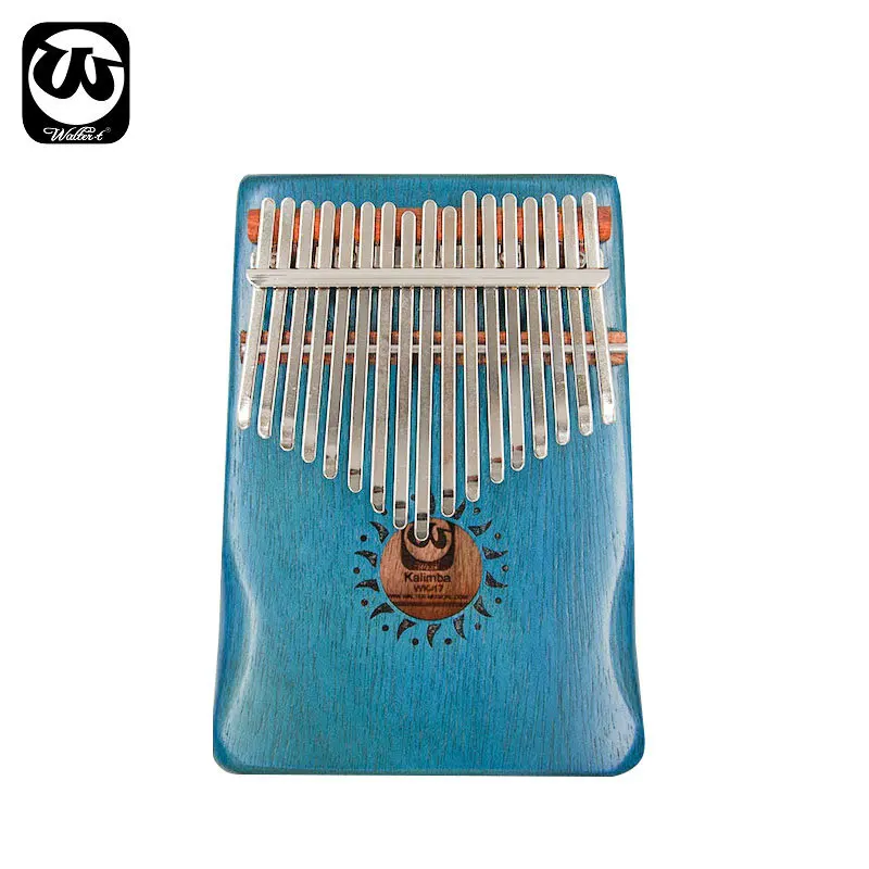 Walter.t 17 Keys kalimba bag thumb piano Acacia Mahogany calimba xylophone key portable keyboard vibraphone musical instrument