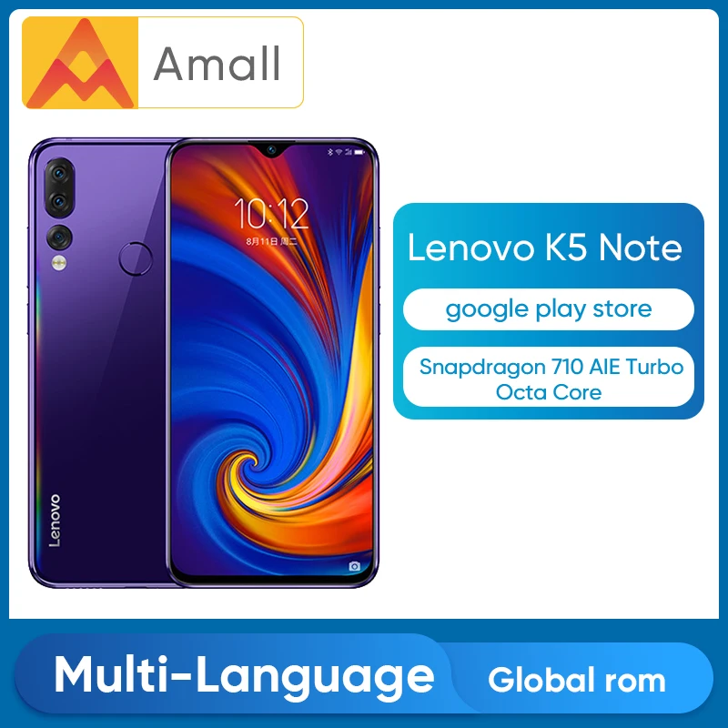 Lenovo Z5s Z5 S L78071 смартфон с восьмиядерным процессором Snapdragon 710 ОЗУ 4 Гб ПЗУ 6 ГБ 64