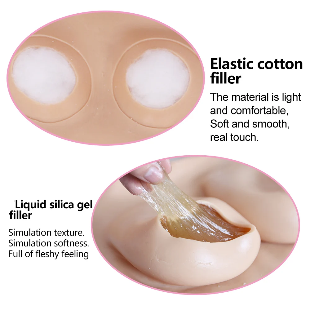 Весенняя распродажа E cup crossdressing Реалистичная силиконовая нагрудная пластина