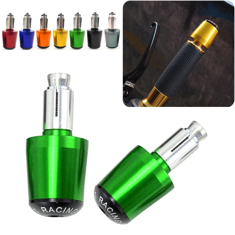 

7/8"22mm Motorcycle Handlebar Bar End Plugs Pads CNC Aluminum Universal For KAWASAKI Z400 Z750 Z800 Z1000 Z900 Z650 Z900RS Z250