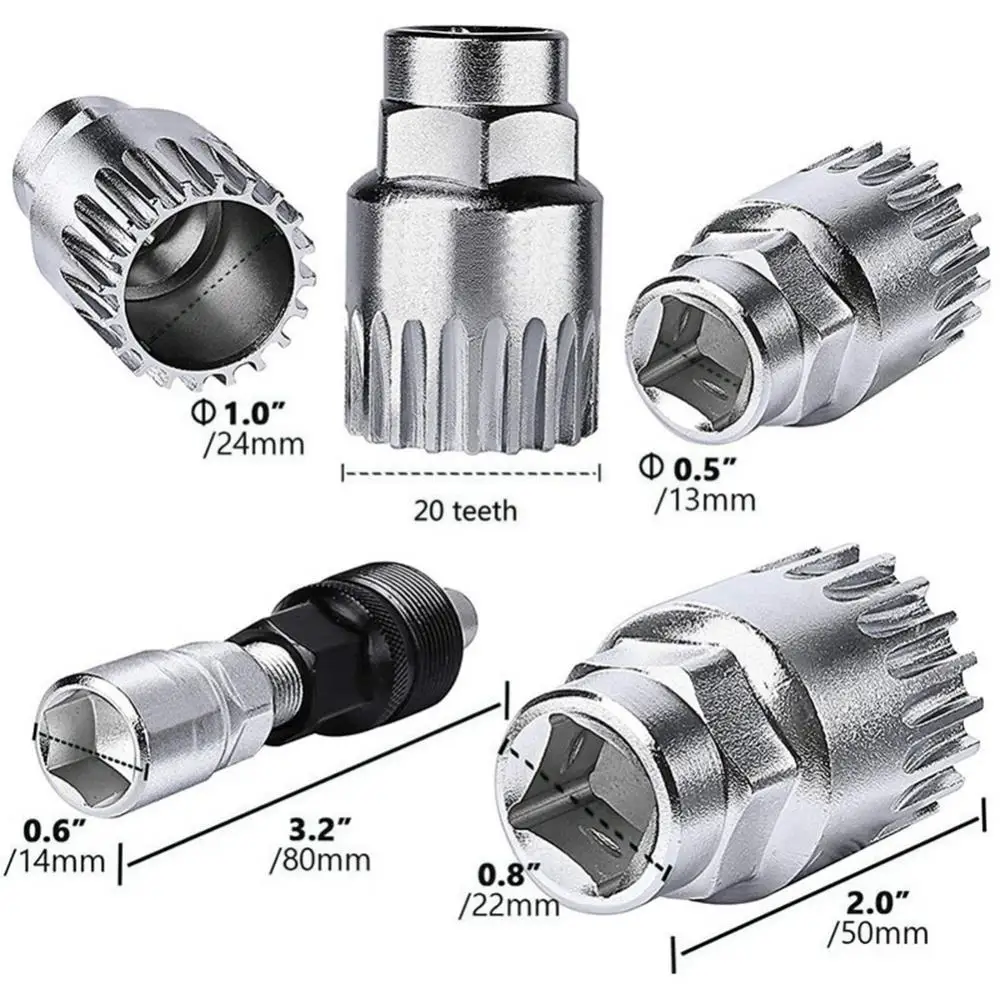 

Bicycle Repair Tool Portable Bottom Bracket Wrench Freewheel Bike Chain Removal