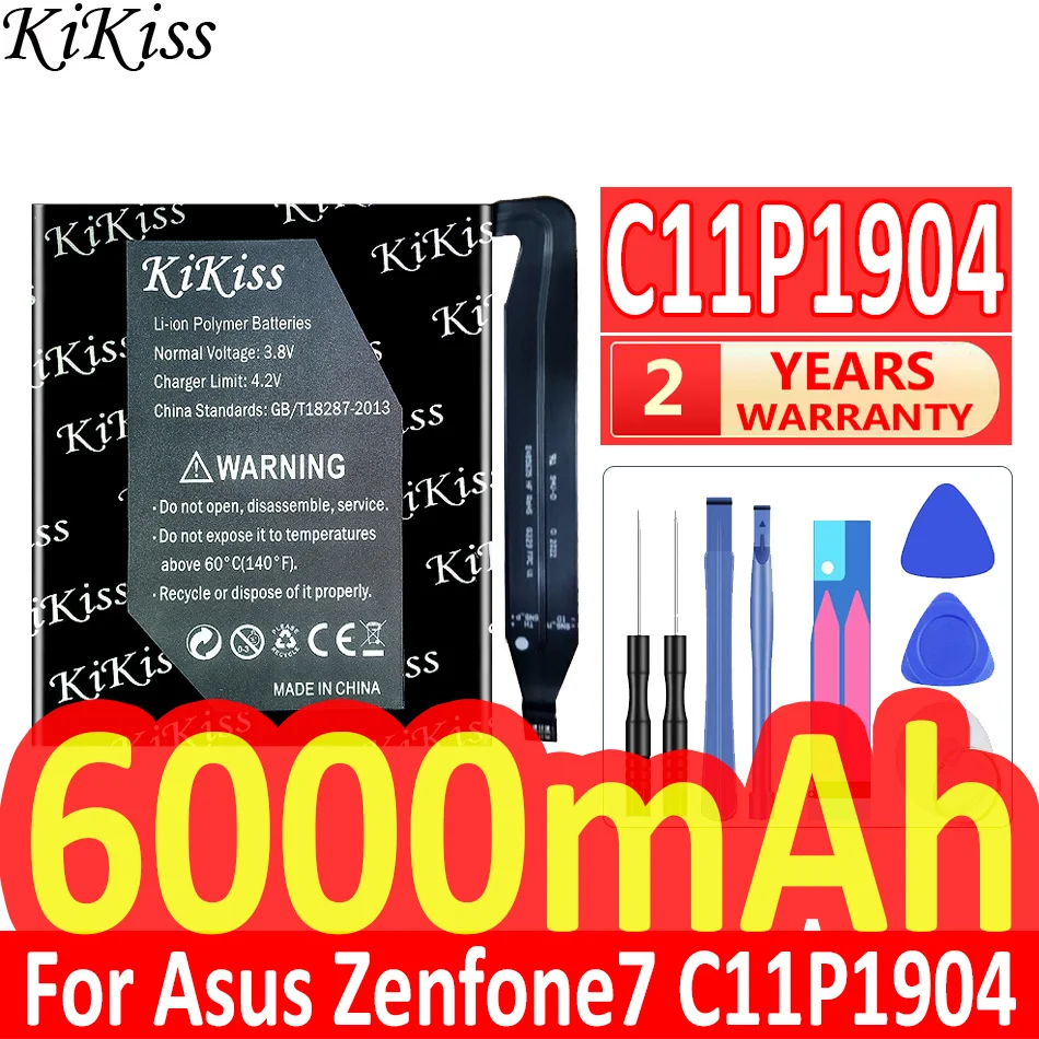 

Мощная батарея 6000 мАч KiKiss C11P1904 для Asus Zenfone7 Zenfone 7
