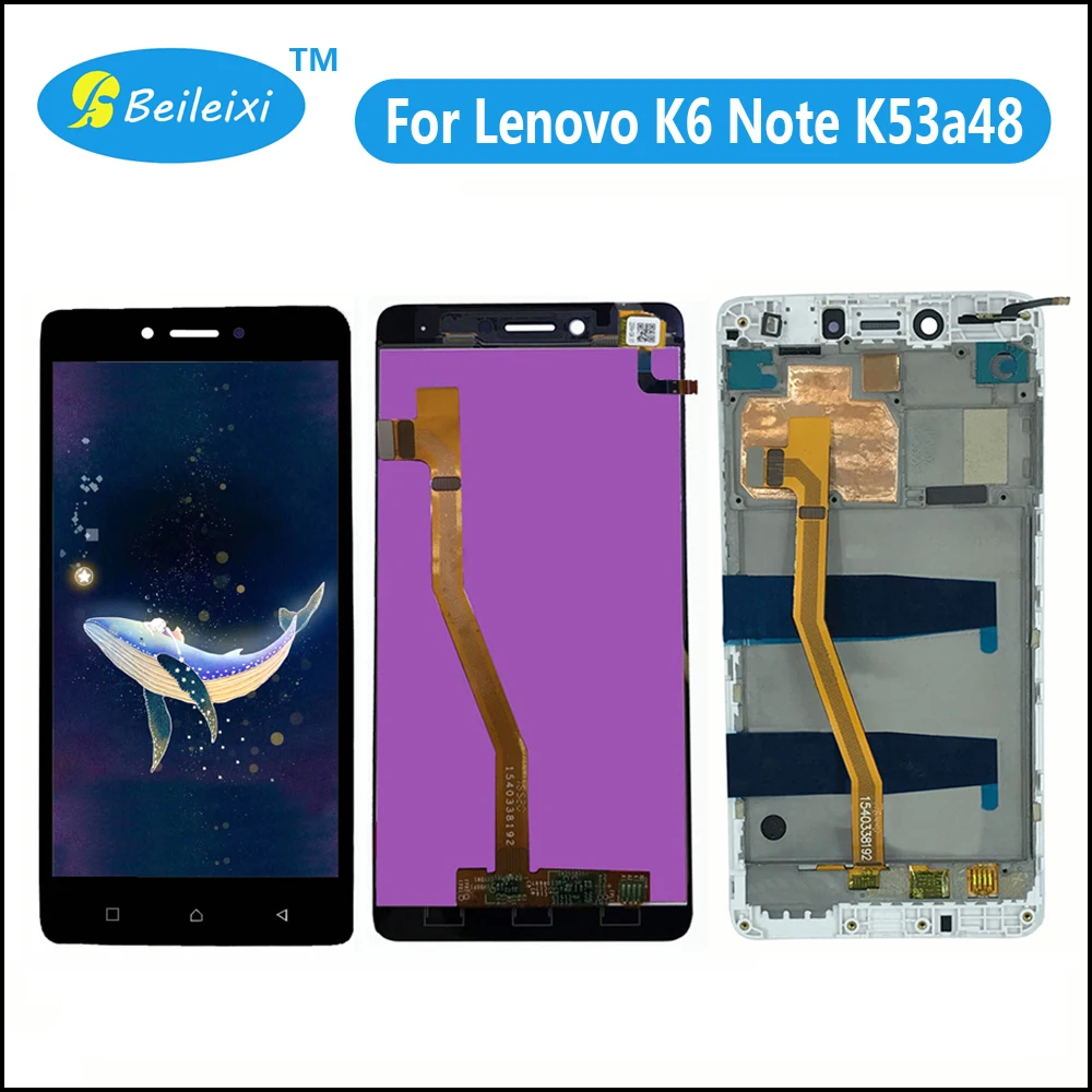 ЖК-дисплей кодирующий преобразователь сенсорного экрана в сборе Замена для Lenovo K6