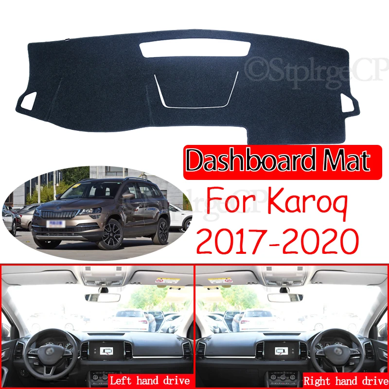 

for Skoda Karoq 2017 2018 2019 2020 Anti-Slip Mat Dashboard Cover Pad Sunshade Dashmat Carpet Anti-UV Dash Car Accessories Rug