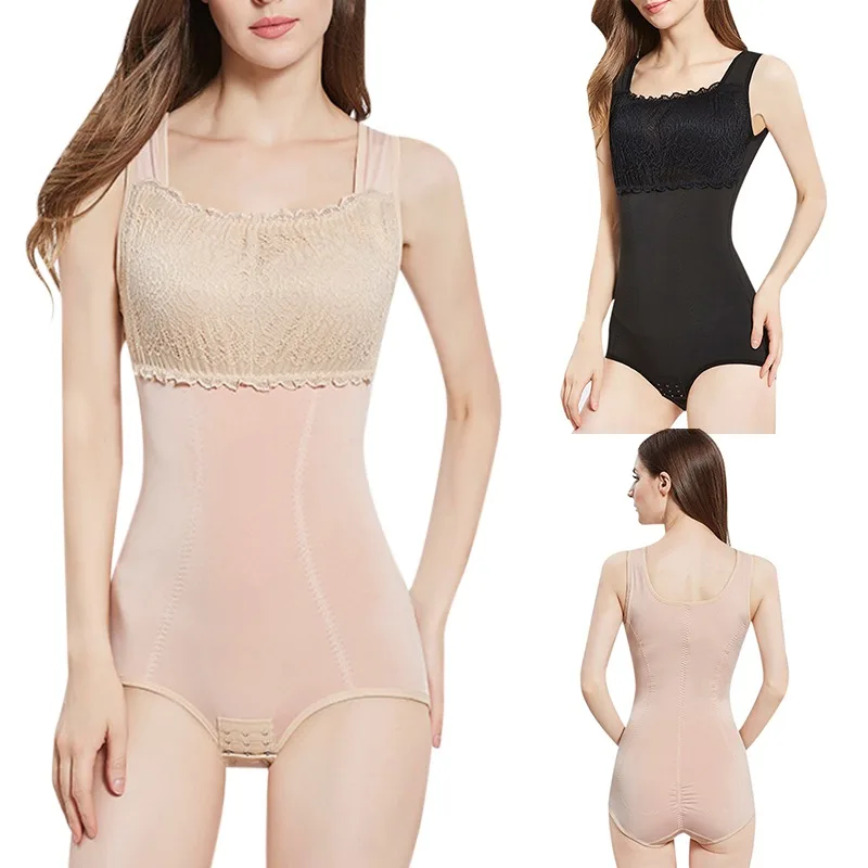 

Slimming Shaper Women Plus Size Bodysuit Tummy Shaper Stomach Control Full Shapewear Waist Girdle Seamless Butt Lifting2