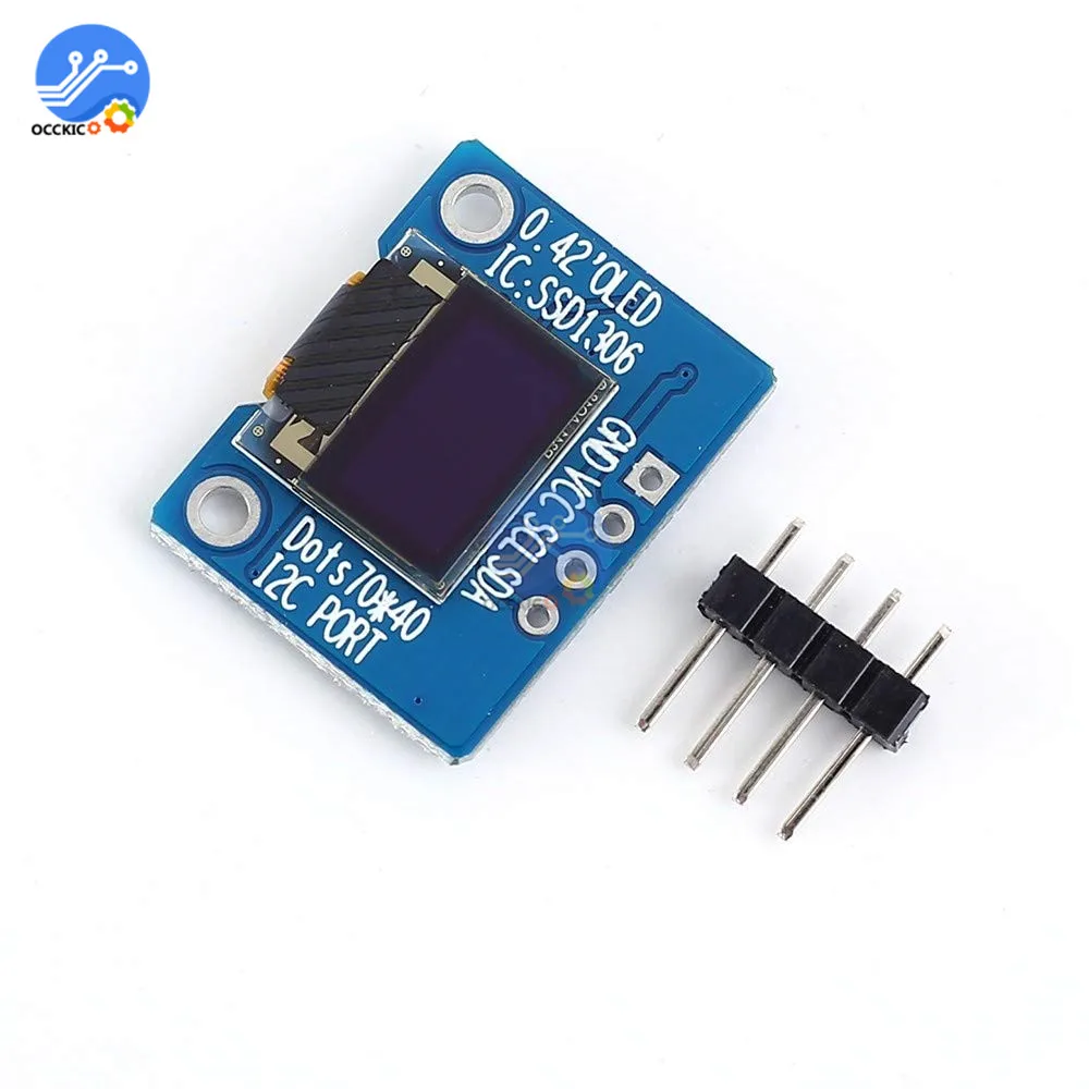 Органический светодиодный ЖК экран 0 42 дюйма модуль дисплея 72*40 I2C IIC/SPI интерфейс