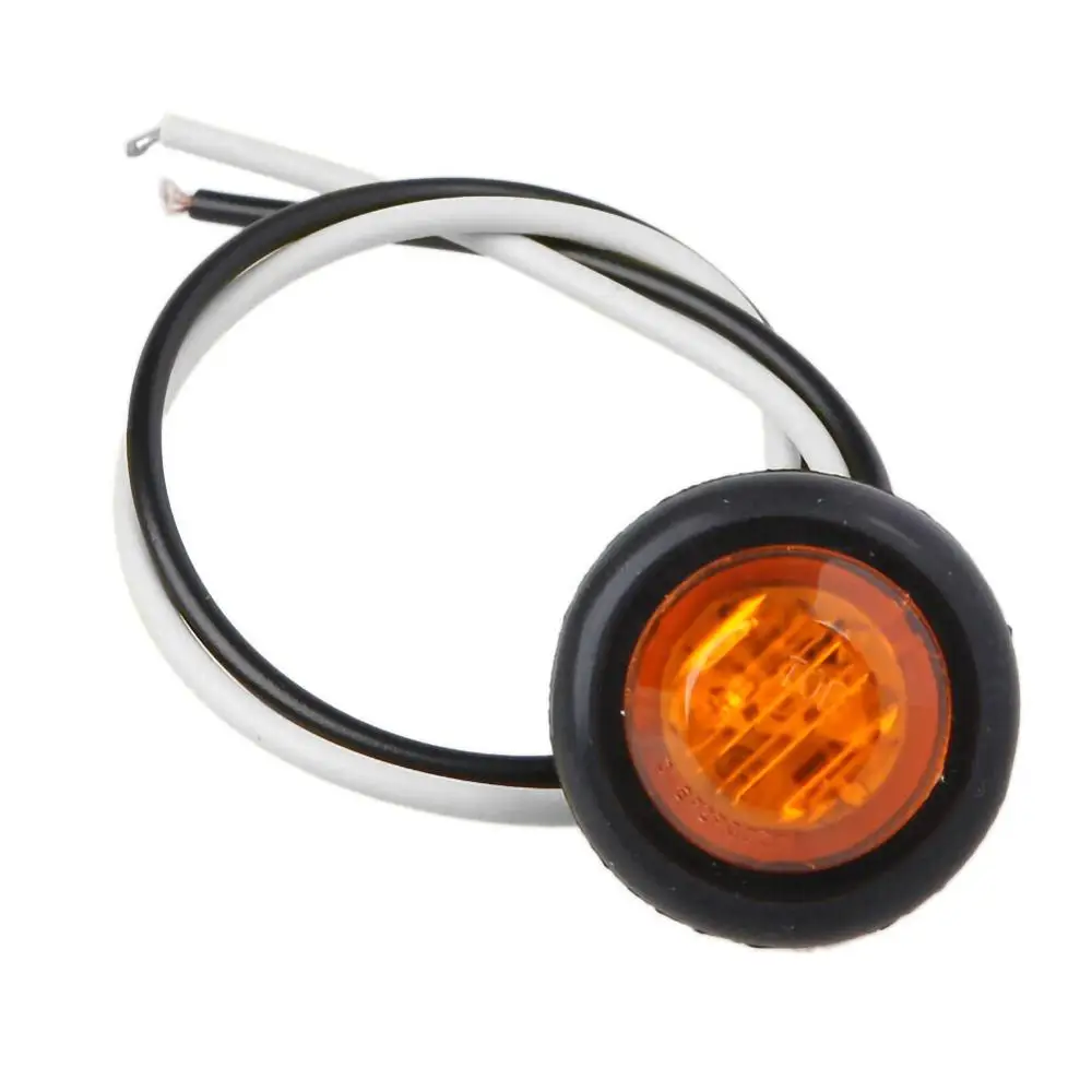 20 шт. 3/4 &quotкруглый светодиодный габаритный светильник для грузовика желтый