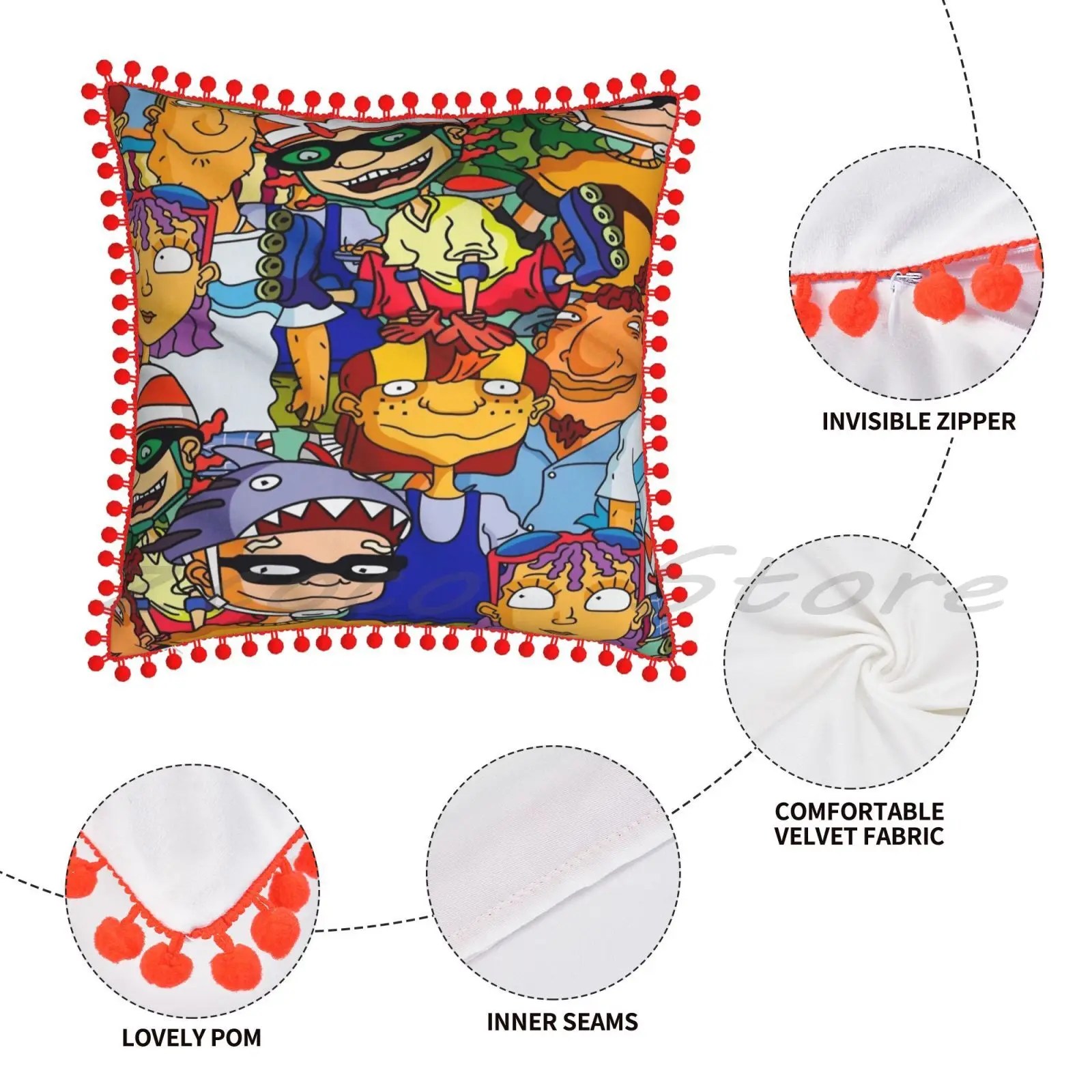 Наволочка для подушки Rocket Power персонализированная наволочка сделай сам льняная