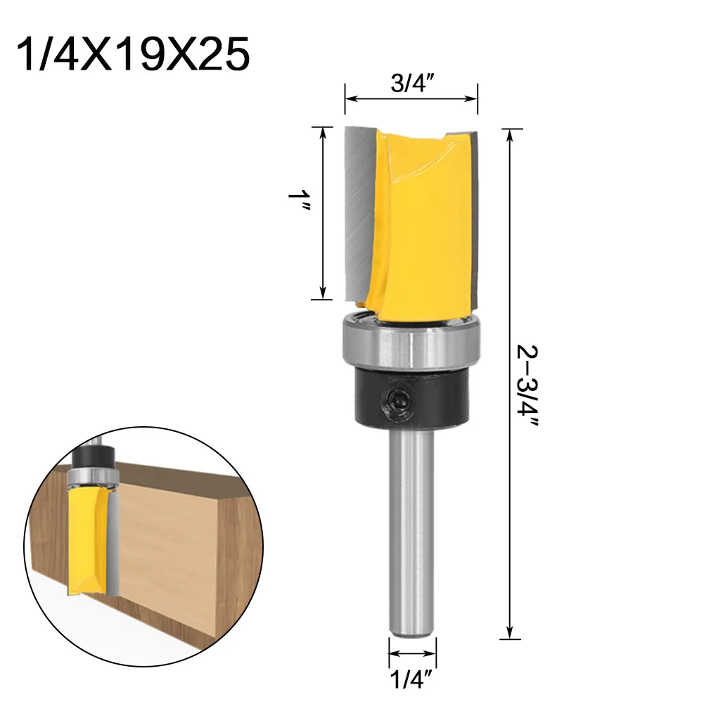 

1/4the Shank Profile Flash Trimmer Grooving Knife1-4pcstraight Edge Profile Milling Knife Engraving Machine Milling Cutter