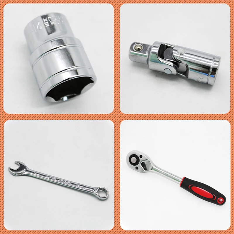 Набор торцевых гаечных ключей 61 предмет профессиональный набор инструментов для