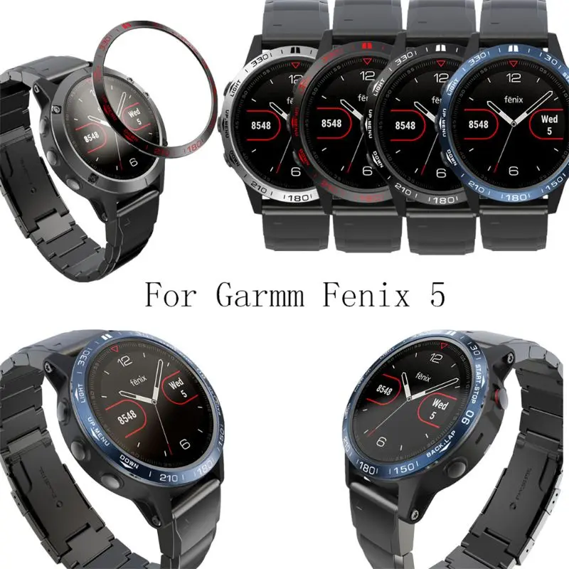Металлический ободок кольцо клейкая Крышка Замена для garmi Fenix 5 классический
