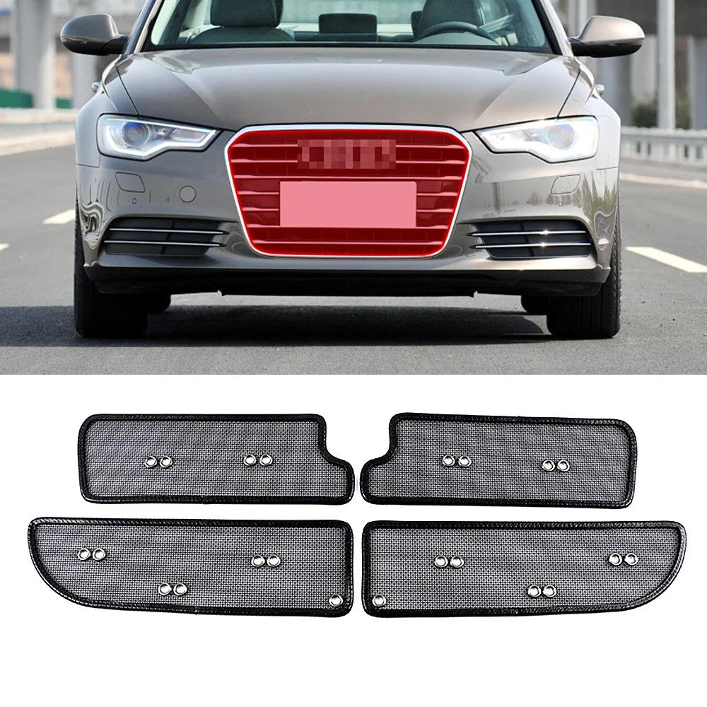 Передняя решетка радиатора для Audi A6 C7 C8 2012 2020 защитная сетка защиты конденсатора