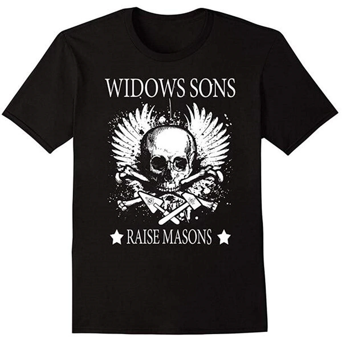 Popularshop Freemason WIDOWS SONS raw Masons футболка Подарочная мужская 100% хлопок Принт