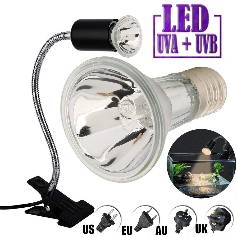 

Лампа нагревательная для рептилий, 50 Вт, с зажимами