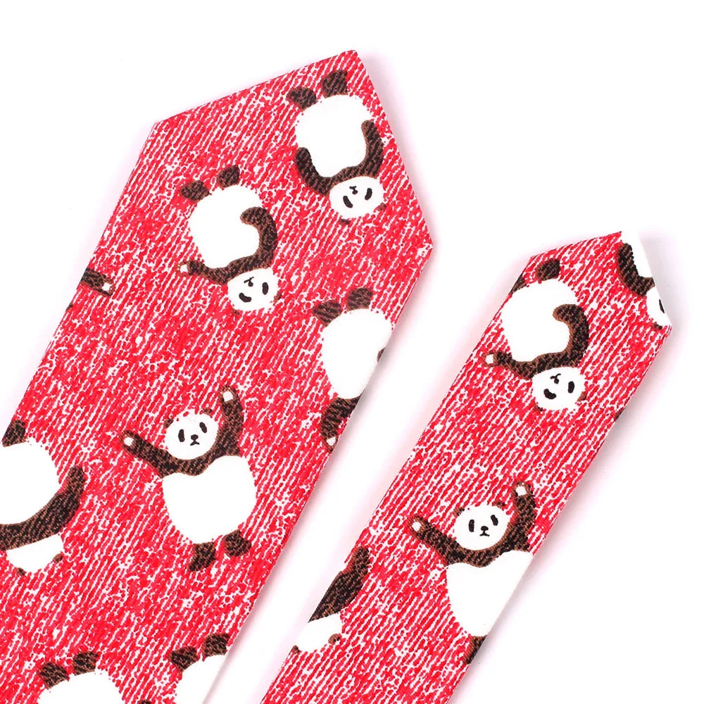 

Fashion Animal Tie For Men Women Skinny Neck Tie For Wedding Business Casual Cartoon Neckties Classic Suit Slim Cotton Neck Ties