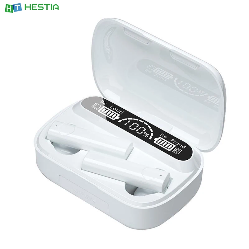 

X5 TWS 90°Bluetooth Earphone Rotating Dual Motion Ring Stereo 5.1 Large Screen LED Triple Digital Display Emergency Charging